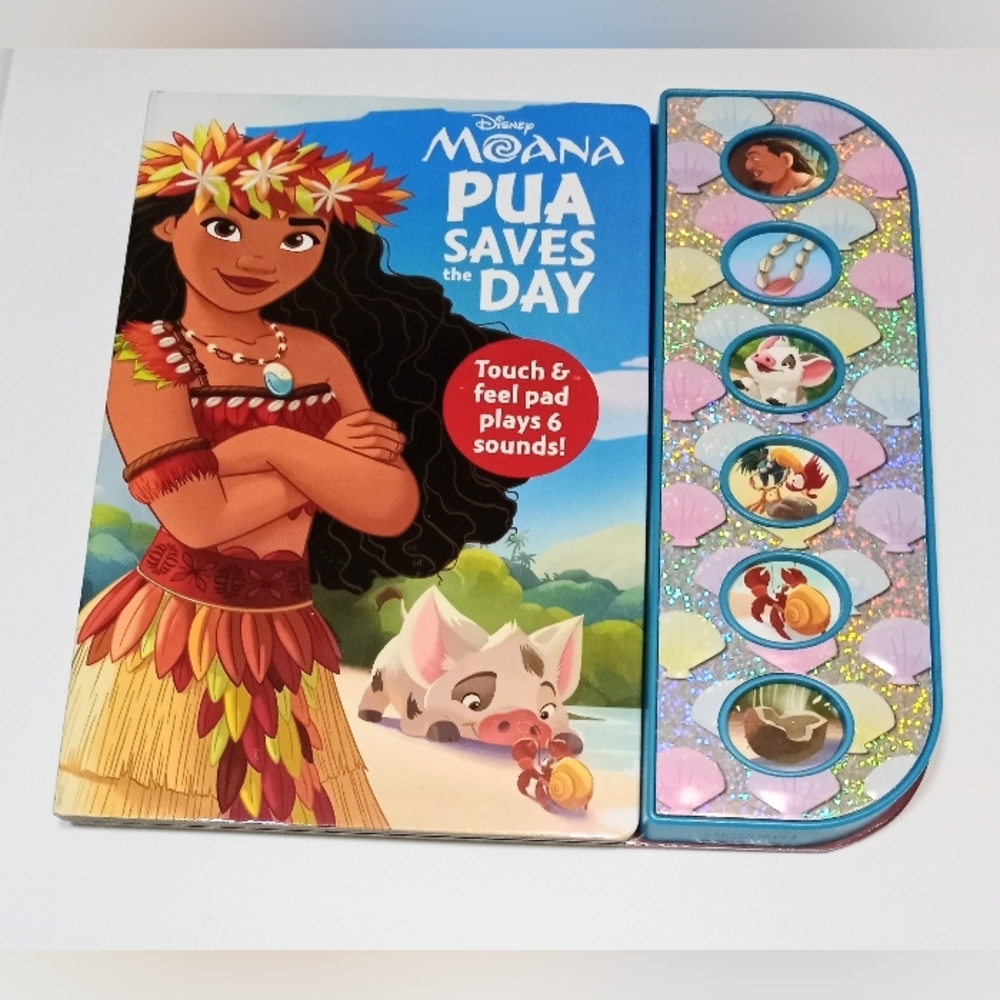 Disney Moana 'Pua Saves The Day' Touch And Feel, Sound Interactive Book